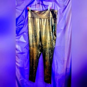 Wild fable women's leggings metallic animal print